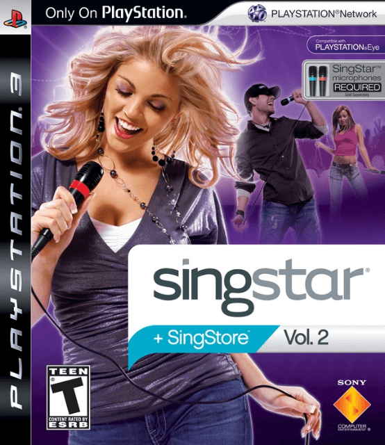 SingStar Vol. 2 (game only) box art for Playstation 3